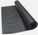 2 Metre Wide Black Polythene Sheeting - 400 Gauge / 100 Micron